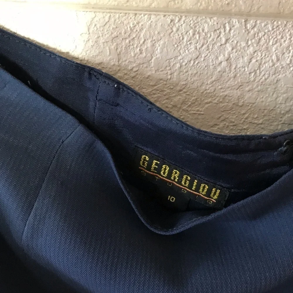 Georgiou Studio blue pencil skirt. Size 10 GUC - Picture 7 of 8